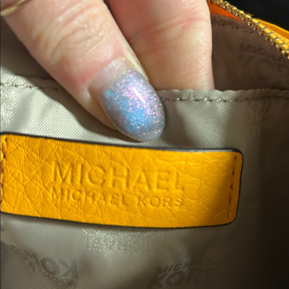 Michael Kors Vibrant Yellow‎ Orange Clutch - Picture 4 of 5